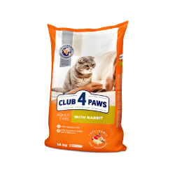 Club 4 Paws Rabbit kuivsööt küülikuga kassidele