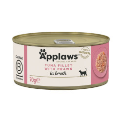 Applaws Cat Tuna Fillet with Prawn tuunikala ja krevettidega konservid kassidele